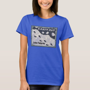 Earth Day - CO2-Fußabdrücke T-Shirt