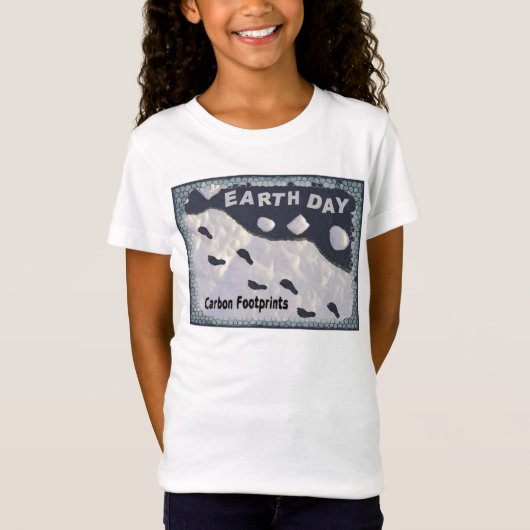 Earth Day - CO2-Fußabdrücke T-Shirt (Vorderseite)