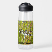 Earth Day Common Whitetail Dragonfly-Foto Trinkflasche (Vorne)