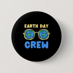 Earth Day Crew Earth Day Button