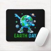 Earth Day Dabbing Earth Planet Environmentalist Mousepad (Mit Mouse)