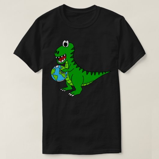 Earth Day Dinosaur TRex Environmentalist Funny T-Shirt (Design vorne)