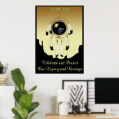 Earth Day Dreamcatcher POSTER (Heimbüro)