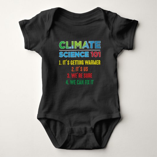 Earth Day Environment Climate Change Scientists Baby Strampler (Vorderseite)