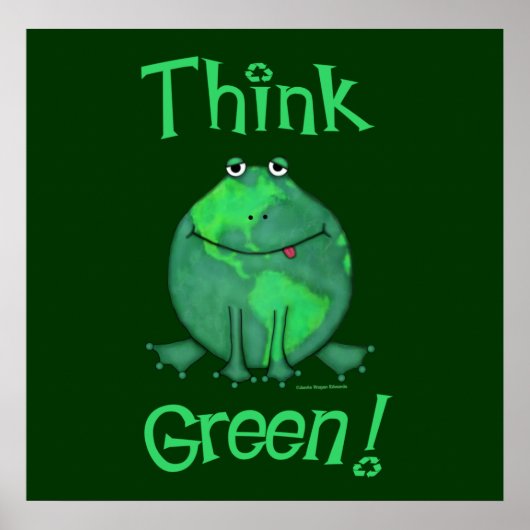 Earth Day Environmental Frog Poster (Vorne)