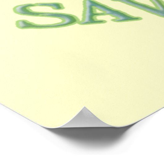 Earth Day Environmental Frog Poster (Ecke)