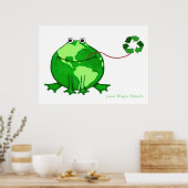 Earth Day Environmental Frog Poster (Küche)