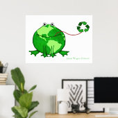 Earth Day Environmental Frog Poster (Heimbüro)