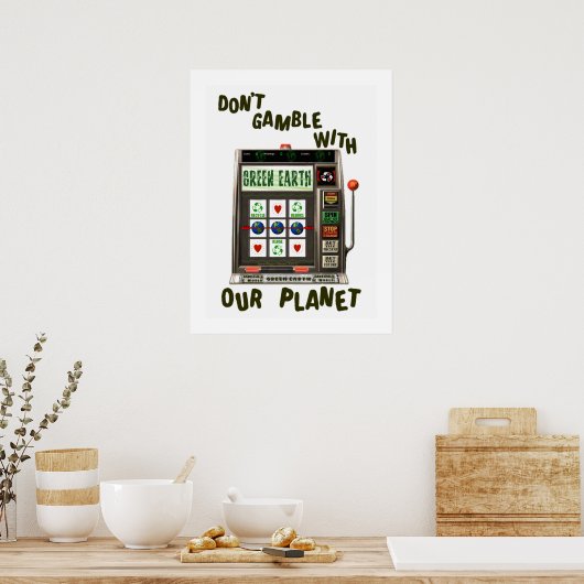 Earth Day Environmental Frog Poster (Küche)