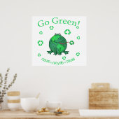 Earth Day Environmental Frog Poster (Küche)
