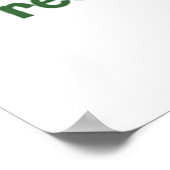 Earth Day Environmental Frog Poster (Ecke)