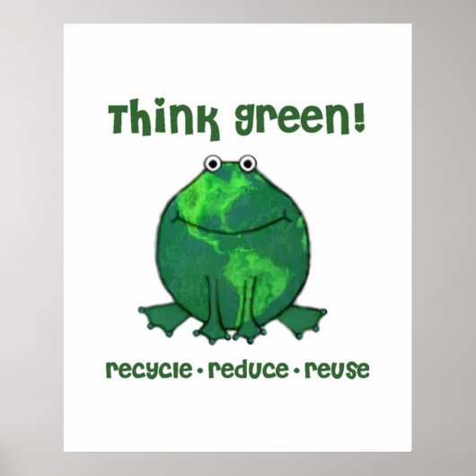 Earth Day Environmental Frog Poster (Vorne)