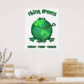 Earth Day Environmental Frog Poster (Küche)