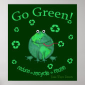 Earth Day Environmental Frog Poster (Vorne)