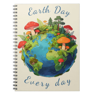 Earth Day Every Day Nature Planet Design Notizblock