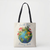 Earth Day Every Day Nature Planet Design Tasche (Vorderseite)