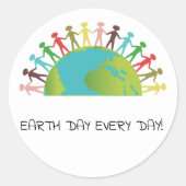 Earth Day Every Day Stickers (Vorderseite)