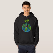 Earth Day Everyday Globe Climate Crisis Global War Hoodie (Vorne ganz)