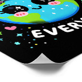 Earth Day Everyday Niedlich Planet Gift Kids Youth Poster (Ecke)