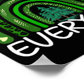 Earth Day Everyday Rainbow Design Earth Day  Poster (Ecke)