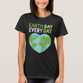 Earth Day Everyday Rainbow Pine Tree Nature Green  T-Shirt (Vorderseite)