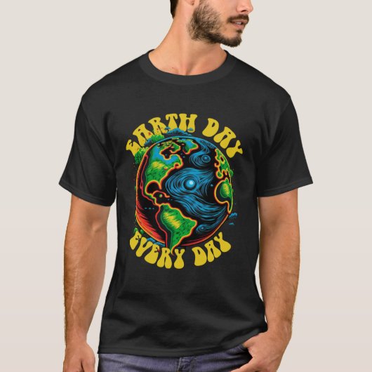 EARTH DAY Everyday Save Planet Every Recycling Squ T-Shirt (Vorderseite)