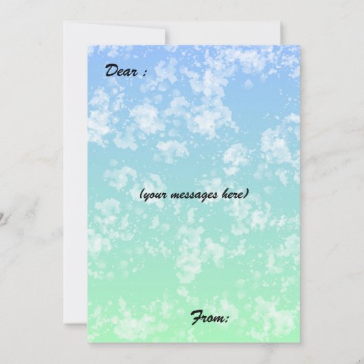 Earth Day Flat Card (Rückseite)