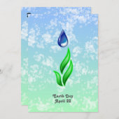 Earth Day Flat Card (Vorne/Hinten)