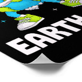 Earth Day Funny Dab Dabing Earth Day Design Kids Poster (Ecke)