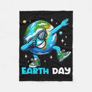 Earth Day - Funny Dab Earth Day Kinderherbergen Fleecedecke