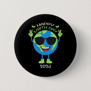 Earth Day Funny Earth Day Geburtstag Kinder Jungs Button