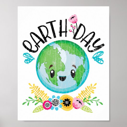 Earth Day Funny Graphic Poster (Vorne)