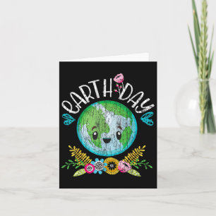 Earth Day Funny Graphic Shirt Niedlich Earth Day f Karte