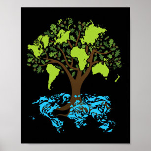Earth Day gibt ökologische Umweltwissenschaften Poster