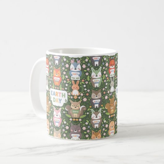 Earth Day Gift Idea Kaffeetasse (Vorderseite Links)