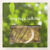 Earth Day Gift 🌸Mystical Flower | Coaster Glasuntersetzer (Vorderseite)