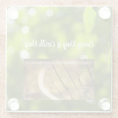 Earth Day Gift 🌸Mystical Flower | Coaster Glasuntersetzer (Rückseite)