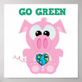 Earth Day Go Green Cans Poster (Vorne)