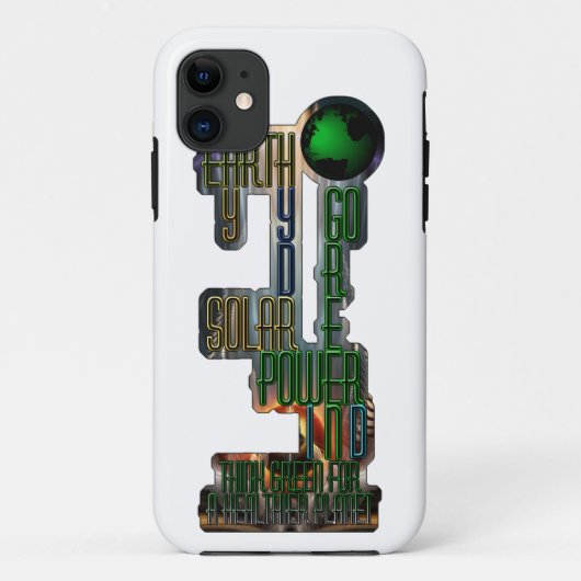 Earth Day Go Green Case-Mate iPhone Hülle (Rückseite)