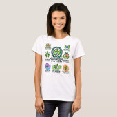 Earth Day Go Green, Live Clean Women's Basic T-Shirt (Vorne ganz)