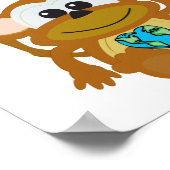 Earth Day Go Green Monkey Goofkins Poster (Ecke)