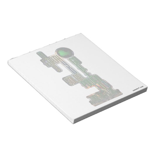Earth Day Go Green Notizblock (angewinkelt)