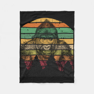 Earth Day Gorilla Vintag Pine Tree Männer Frauen K Fleecedecke