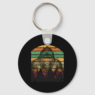 Earth Day Gorilla Vintag Pine Tree Männer Frauen K Schlüsselanhänger