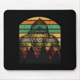 Earth Day Gorilla Vintage Kiefernbaum Männer Fraue Mousepad