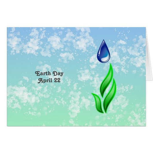 Earth Day Grußkarte (Vorderseite (Horizontal))