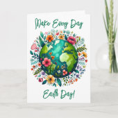 Earth Day Grußkarte Feiertagskarte (Vorderseite)