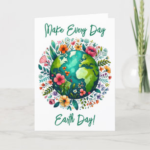 Earth Day Grußkarte Feiertagskarte