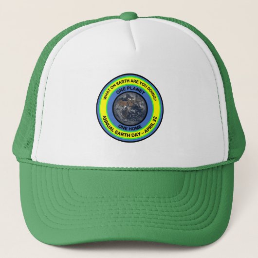 EARTH DAY Hat Truckerkappe (Vorderseite)