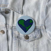 Earth Day Heart Earthy Liebe Button (Beispiel)